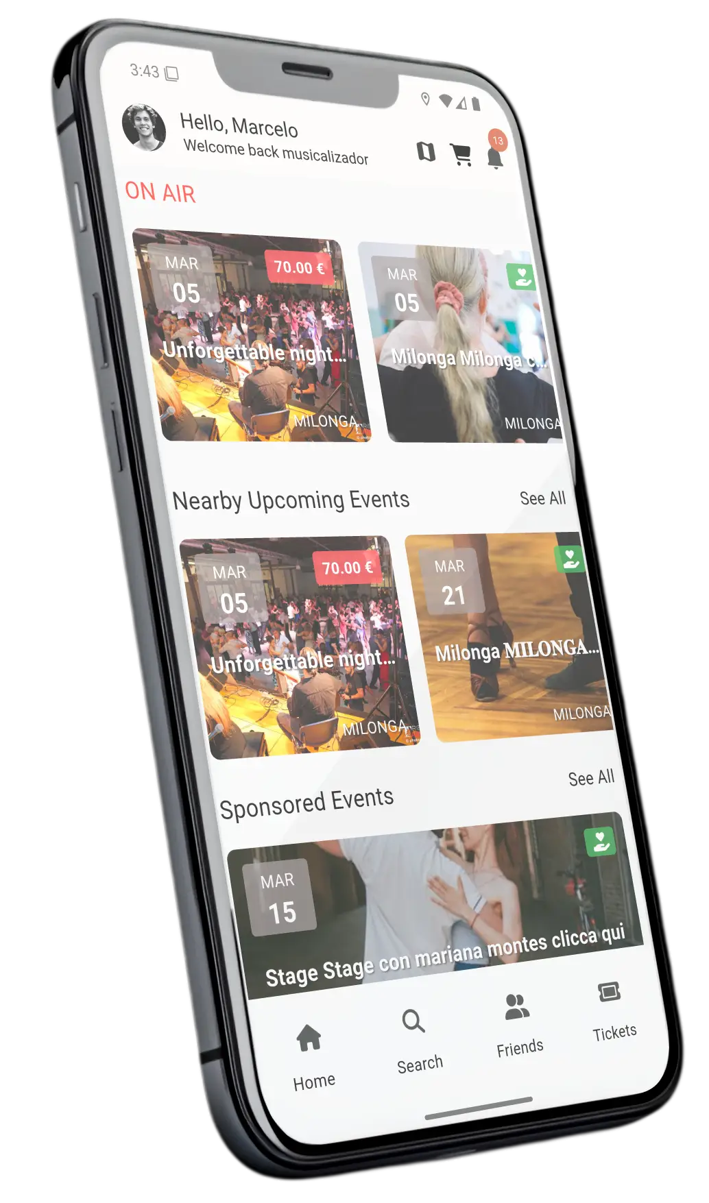 Tanguear Event Listing